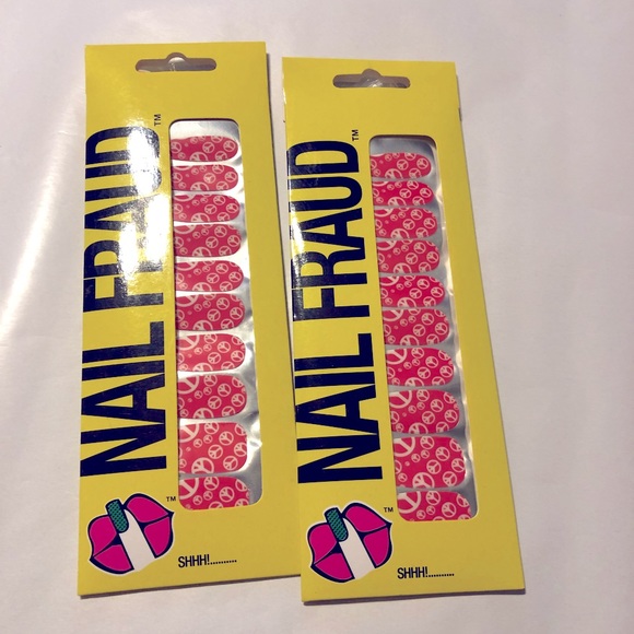 Nail Fraud Other - Nail Fraud Peace Sign Nail Stickers - 2 Pack